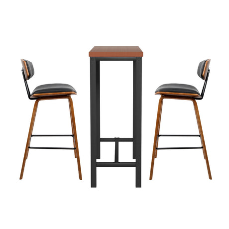Artiss Bar Table and Stools Set Dining Desk Kitchen Chairs Cafe Pub
