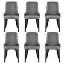 Artiss Dining Chairs Set of 6 Linen Fabric Grey
