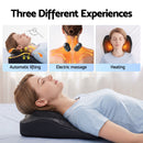 Livemor Back Massager with Heat and Traction, Neck and Shoulder Massage Pillow, Ergonomic Backrest for Office Chair & Sofa, Lumbar Support Cushion with 2-Level Thermal Relief, 6 Modes for Cervical & Full Body Pain Relief, Large