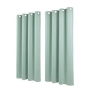 Artiss Blockout Curtains 2X 132x160cm Thermal Insulated Eyelet Drapes Green