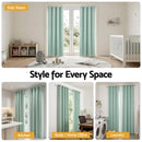 Artiss Blockout Curtains 2X 132x213cm Thermal Insulated Eyelet Drapes Green