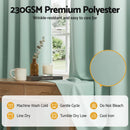 Artiss Blockout Curtains 2X 132x213cm Thermal Insulated Eyelet Drapes Green