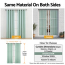 Artiss Blockout Curtains 2X 132x213cm Thermal Insulated Eyelet Drapes Green