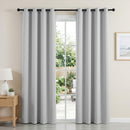 Artiss Blockout Curtains 2X 132x213cm Thermal Insulated Eyelet Drapes Grey