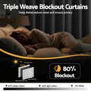 Artiss Blockout Curtains 2X 132x213cm Thermal Insulated Eyelet Drapes Grey