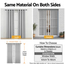 Artiss Blockout Curtains 2X 132x213cm Thermal Insulated Eyelet Drapes Grey