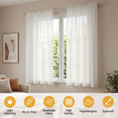 Artiss Blockout Curtains 2X 132x160cm Light Filtering Window Drapes Rod Pocket