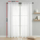 Artiss Blockout Curtains 2X 132x213cm Light Filtering Window Drapes Rod Pocket