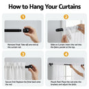 Artiss Blockout Curtains 2X 132x213cm Light Filtering Window Drapes Rod Pocket