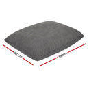 Artiss 3 in 1 Bean Bag Chair Cover (No Filler) Convertible Bean Bag for Adults, Corduroy Stuffed Animal Storage Bean Bag Cover Washable for Living Room Bedroom, Grey