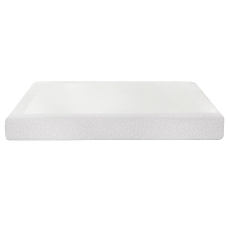 Artiss Compression Bed Frame Double Size No Assembly Vacuum High Density Sponge Boucle Cream White