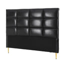 Artiss Bed Headboard Queen Bedhead PU Leather Black