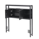 Artiss Bed Headboard King Single Storage Bedhead Charging Station Black