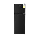 Devanti 122L Two Door Bar Fridge Mini Fridge with Freezer Black