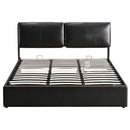 Artiss King Bed Frame Gas Lift Storage 3 Drawers Adjustable Headboard Platform Bed Black