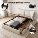 Artiss Queen Bed Frame Gas Lift Storage 3 Drawers Adjustable Headboard Platform Base