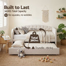 Artiss King Single Daybed Velvet Trundle Bed Frame Tufted Guest Bed