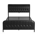 Artiss Queen Bed Frame with Storage Headboard SAA Certified Charging Station