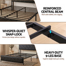 Artiss Queen Bed Frame with LED Lights and Storage Headboard Charging Station
