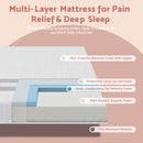 Artiss King Single Bed Frame BedStory Mattress Set Pink Velvet Scallop Bedhead with 20cm Mattress