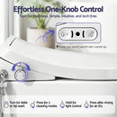 Cefito Electric Bidet Toilet Seat Washing Without Power Heated D-Shape Air Dryer