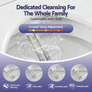 Cefito Electric Bidet Toilet Seat Washing Without Power Heated D-Shape Air Dryer