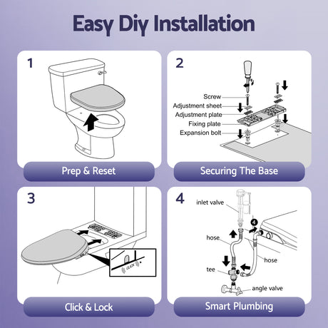 Cefito Electric Bidet Toilet Seat Washing Without Power Heated D-Shape Air Dryer