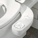 Cefito Ultra-Slim Bidet Attachment Detachable Bidet with Self-Cleaning Dual Nozzle Non-Electric Adjustable Water Pressure, Cold Water Toilet Bide