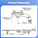 Cefito Ultra-Slim Bidet Attachment Detachable Bidet with Self-Cleaning Dual Nozzle Non-Electric Adjustable Water Pressure, Cold Water Toilet Bide