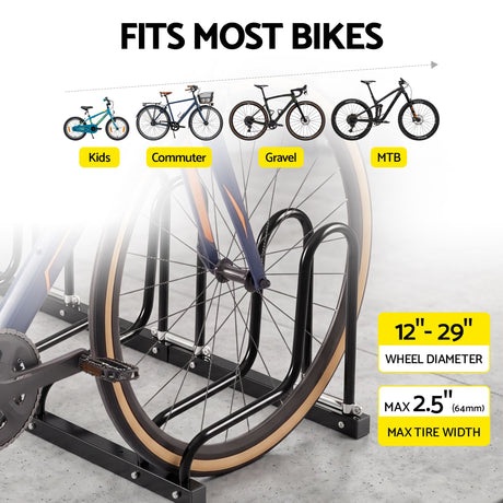 Weisshorn 3 Bike Floor Stand Rack Fits 20