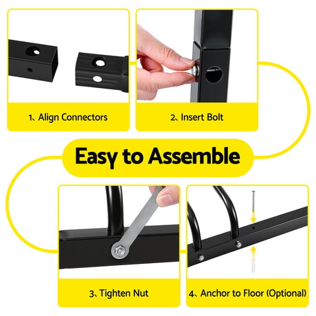 Weisshorn 3 Bike Floor Stand Rack Fits 20
