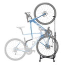 Weisshorn 4-in-1 Bike Parking Stand Vertical Floor Storage Rack for 24"-27.5" Bicycles, Adjustable Height Repair Maintenance Stand, Stable Indoor Garage Space Saver with Non-slip Rubber Feet
