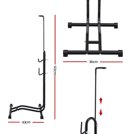 Weisshorn 4-in-1 Bike Parking Stand Vertical Floor Storage Rack for 24