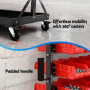 Giantz 74 Bins Storage Rack Double Sided Mobile Garage Workshop Tools Organizer