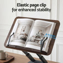 Artiss Book Stand Telescopic Book Holder with Page Clip Ergonomic Desktop Stands OAK