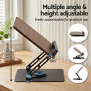 Artiss Book Stand Adjustable Book Holder Foldable Reading Rest Rack with 360 Degree Rotating Base and Page Clip