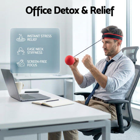Everfit Boxing Reflex Ball Headband Hand Eye Coordination Stress Relief Multi