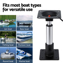 Seamanship Boat Seat Pedestal 34–46cm Adjustable Gas Lift 360 Degrees Swivel 2 Pack