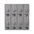 Artiss Bed Sheet Organisers Box Set 8Pcs Storage King Size Bedding Foldable Grey