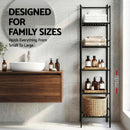 Artiss 5 Tier Floor Standing Corner Shower Caddy Bathroom Organizer Black