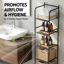 Artiss 5 Tier Floor Standing Corner Shower Caddy Bathroom Organizer Black