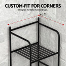 Artiss 2X Floor Standing Corner Shower Caddy 5 Tier Bathroom Organizer Black