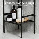 Artiss 2X Floor Standing Corner Shower Caddy 5 Tier Bathroom Organizer Black