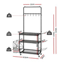 Everfit Yoga Mat Ball Storage Cart Multifunction Equipment Organizer Rack 145cm