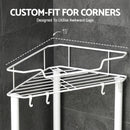 Artiss 4 Tier Floor Standing Corner Shower Caddy Bathroom Organizer White