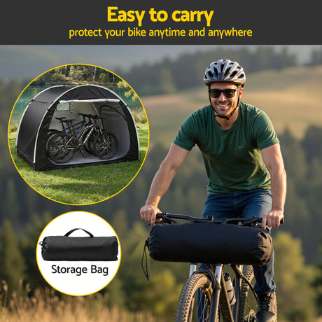 Giantz Bike Storage Tent Outdoor Waterproof UV Resistant Shelter w/ Ventilation