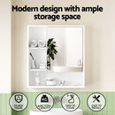 Cefito Bathroom Mirror Cabinet Mirrored Medicine Adjustable Shelf Wall Mounted 560mm White