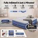 Bestway Air Mattress King Inflatable Bed 56cm Airbed Blue