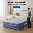 Bestway Air Mattress Queen Inflatable Bed 46cm Airbed Blue