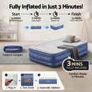 Bestway Air Mattress Queen Inflatable Bed 61cm Airbed Blue